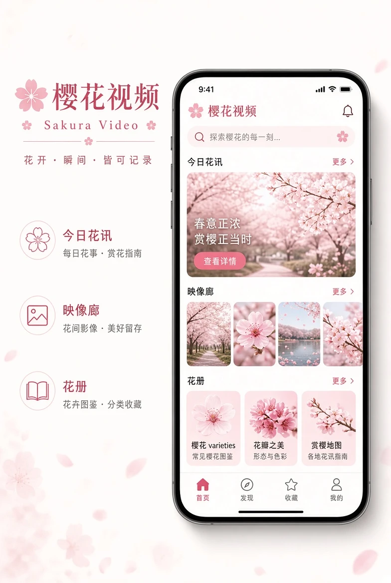樱花视频APP移动浏览画面